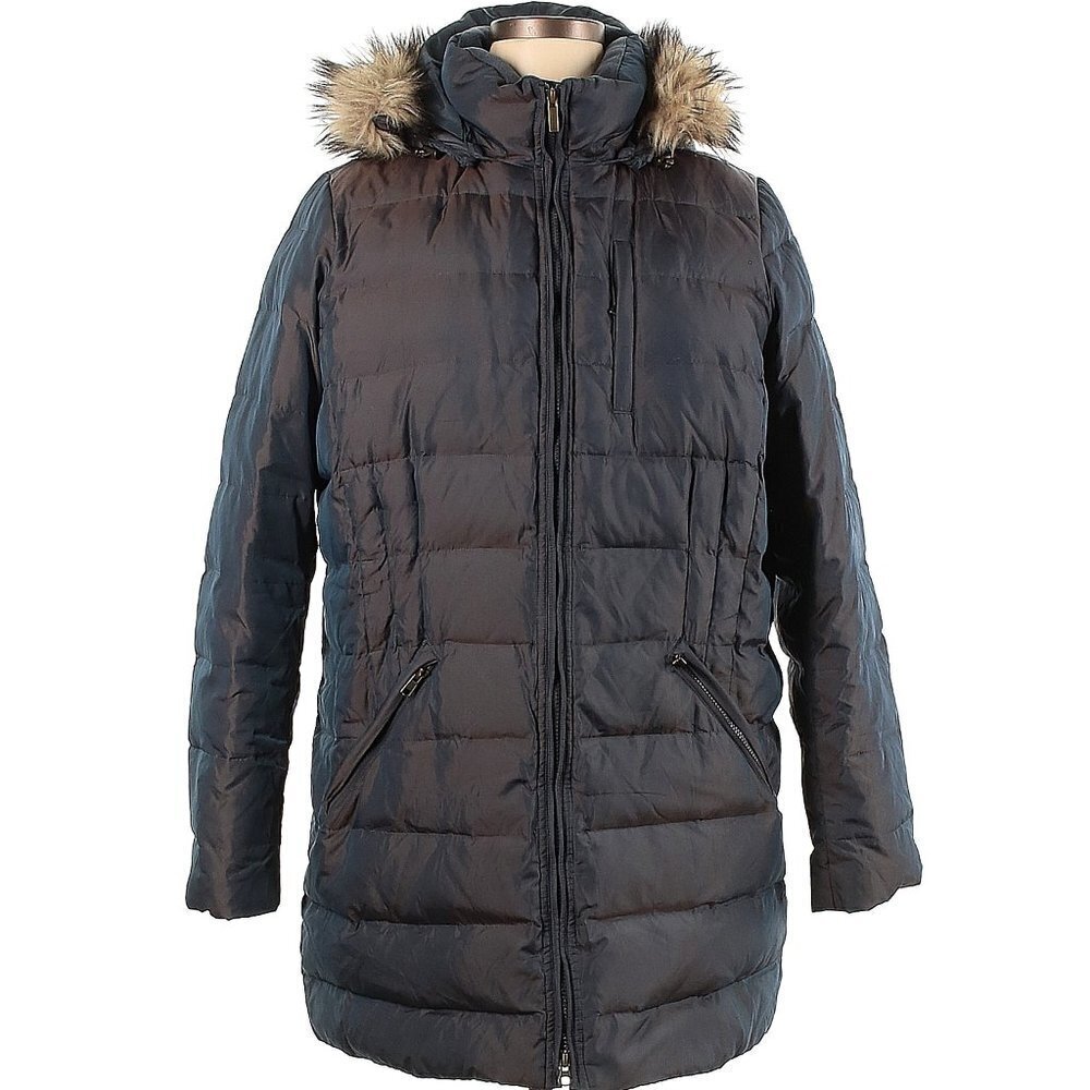 Puffer with Fur Trim Hood